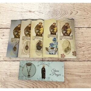 Religious‎ Medals St Anthony St Peregrine Lot Of 6